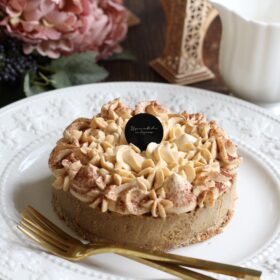 caramel-moka cheesecake